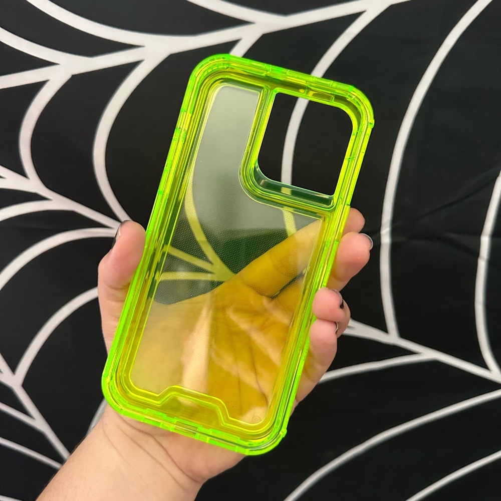 Iphone 14 Pro Max Neon Yellow case